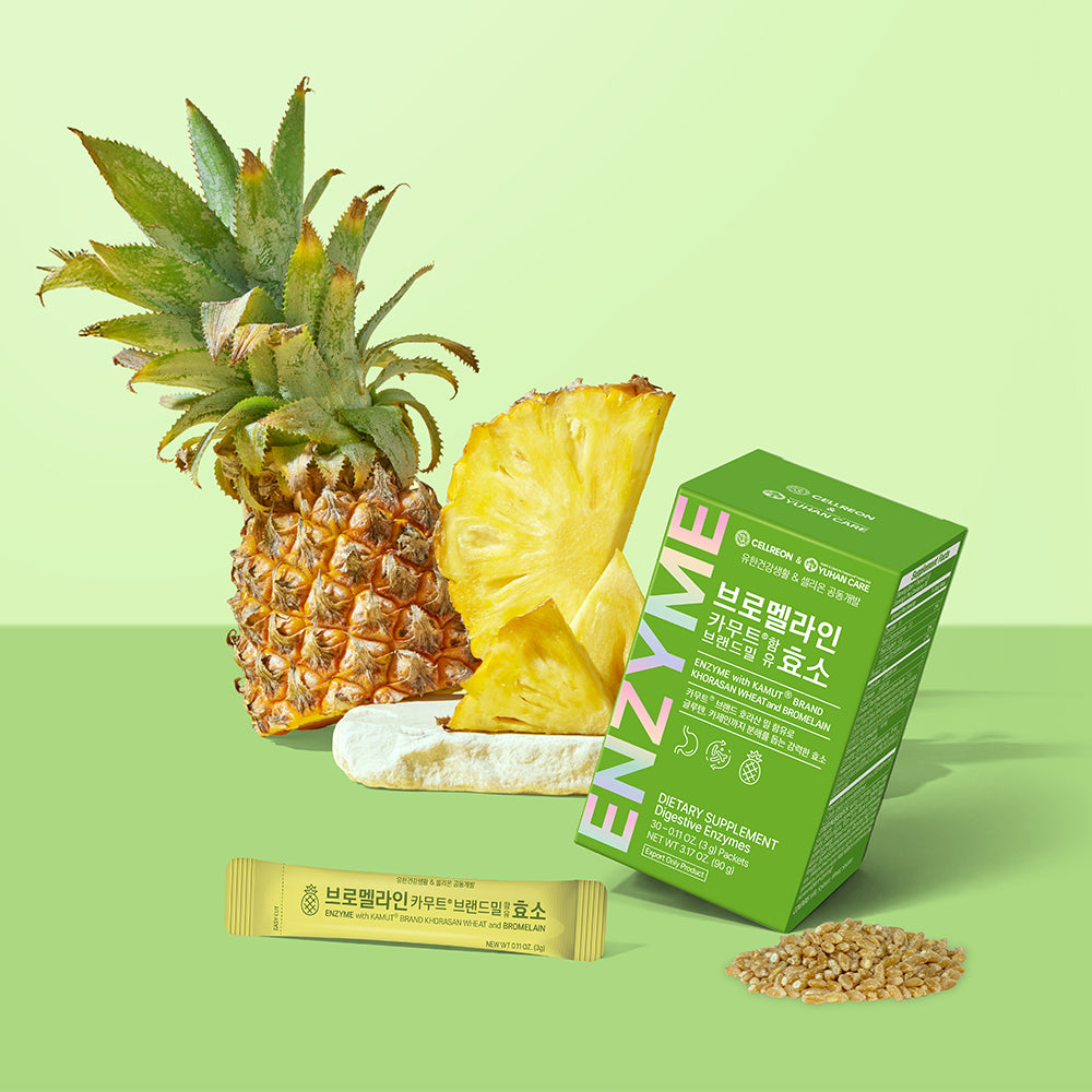 Enzyme with Kamut Brand Khorasan Wheat and Bromelain 0.11 oz. (3g) x 30packets
