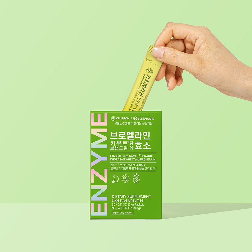 Enzyme with Kamut Brand Khorasan Wheat and Bromelain 0.11 oz. (3g) x 30packets