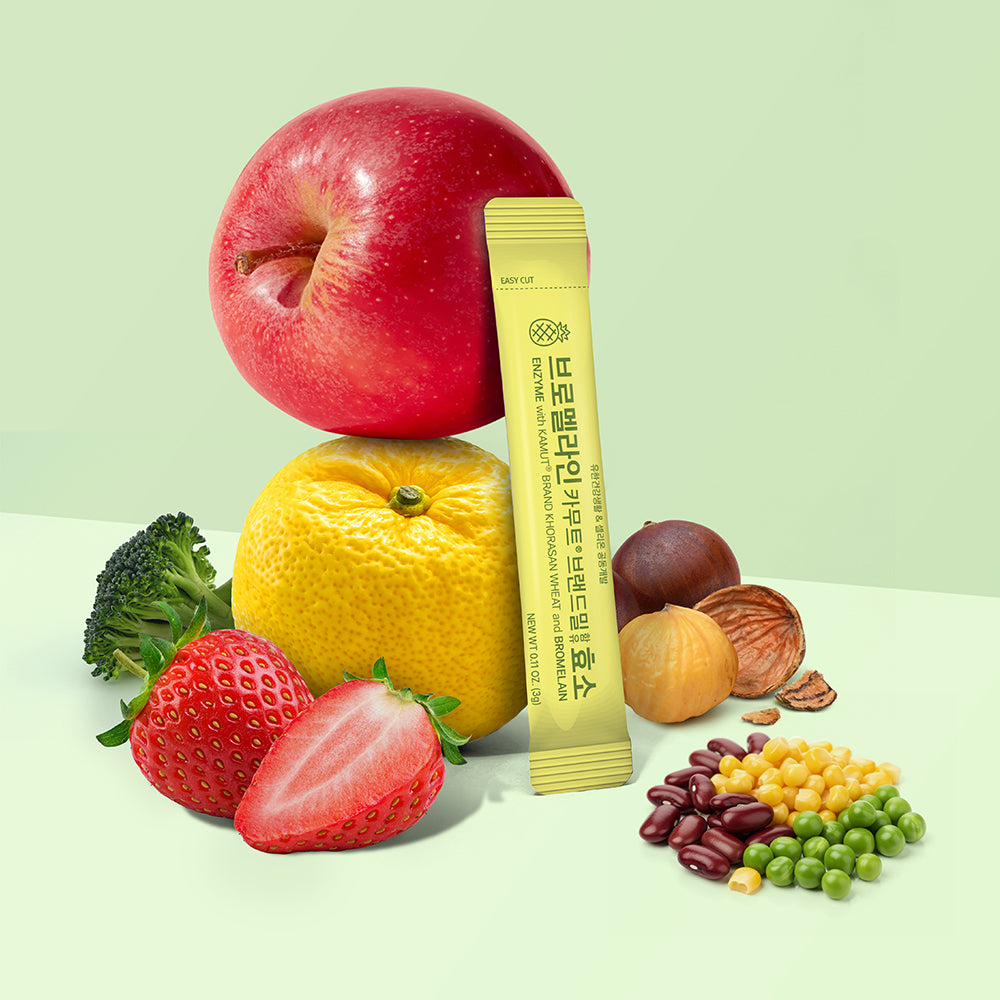 Enzyme with Kamut Brand Khorasan Wheat and Bromelain 0.11 oz. (3g) x 30packets