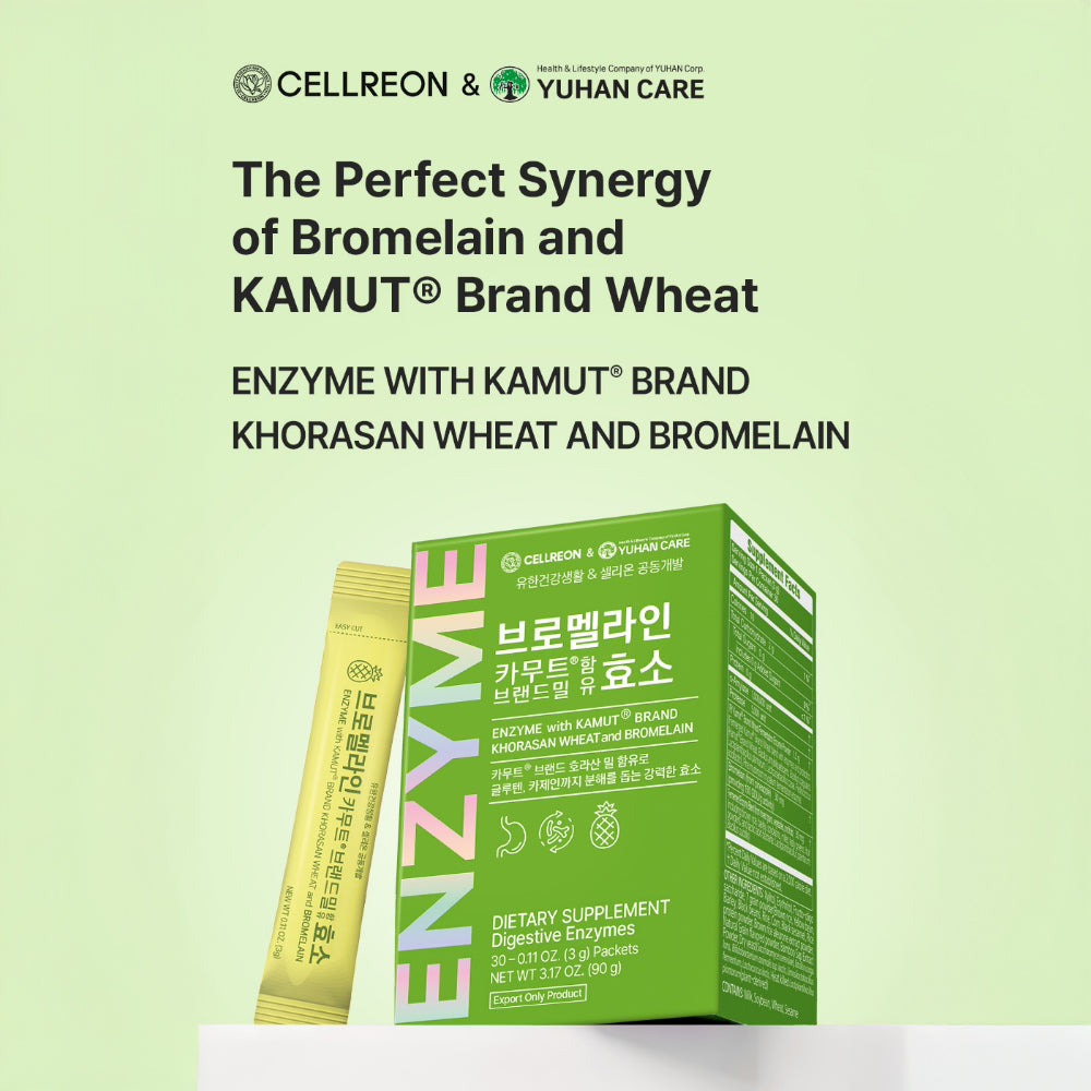 Enzyme with Kamut Brand Khorasan Wheat and Bromelain 0.11 oz. (3g) x 30packets