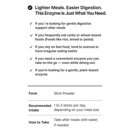 Enzyme with Kamut Brand Khorasan Wheat and Bromelain 0.11 oz. (3g) x 30packets